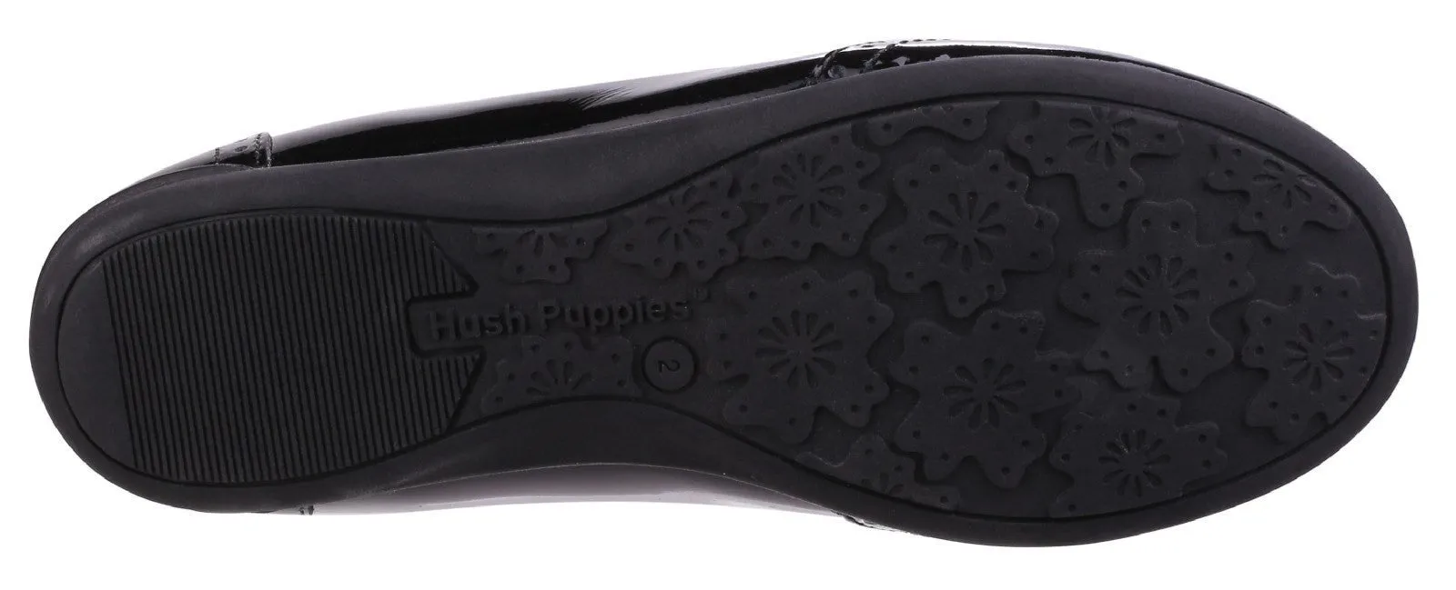 Hush Puppies Esme Junior Patent School Shoe