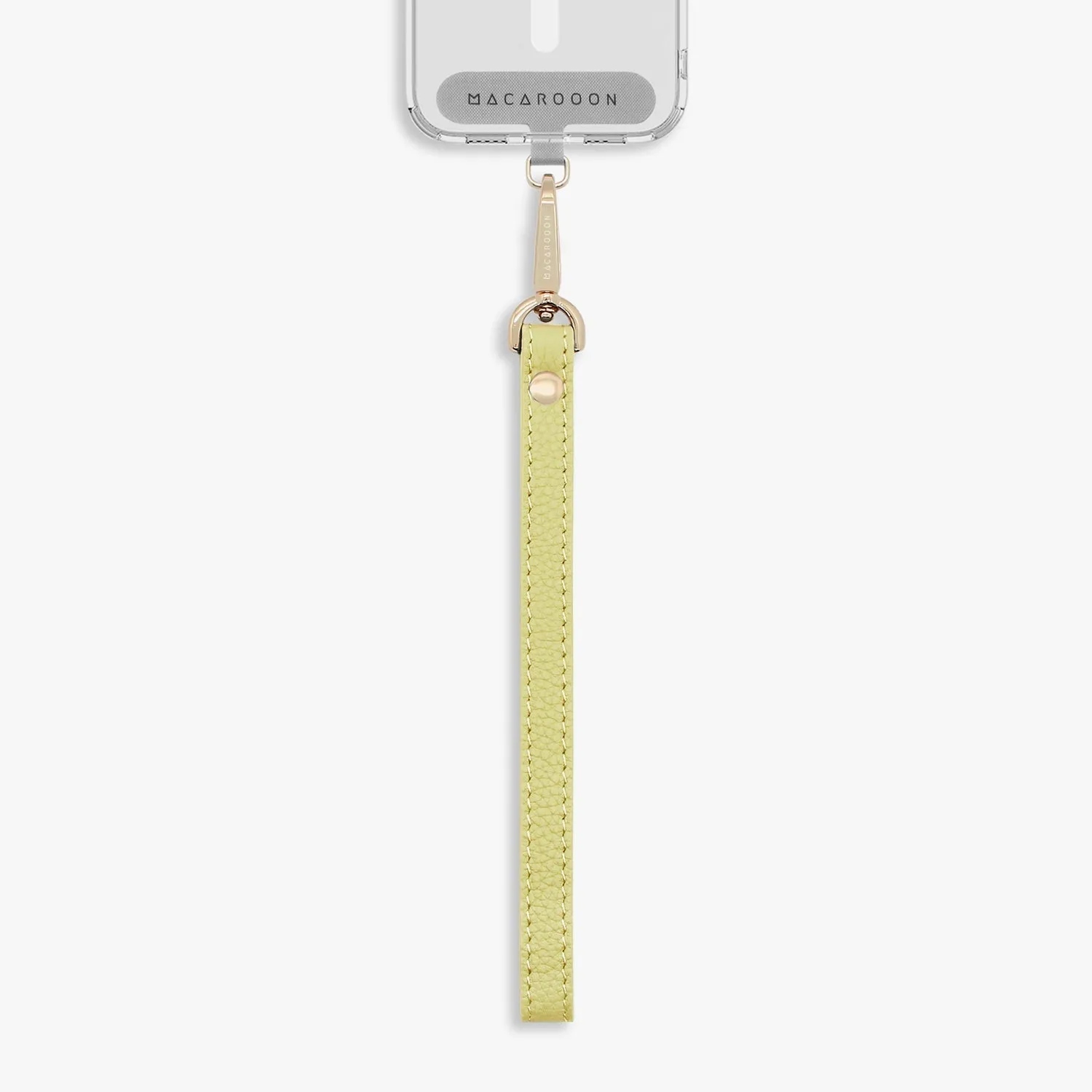 iPhone 12/12 Pro Clear Case with Wrist Leather Strap