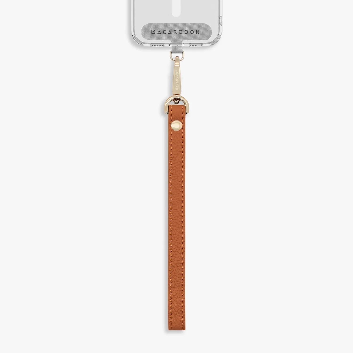 iPhone 12/12 Pro Clear Case with Wrist Leather Strap
