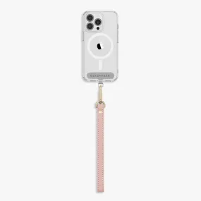 iPhone 12/12 Pro Clear Case with Wrist Leather Strap