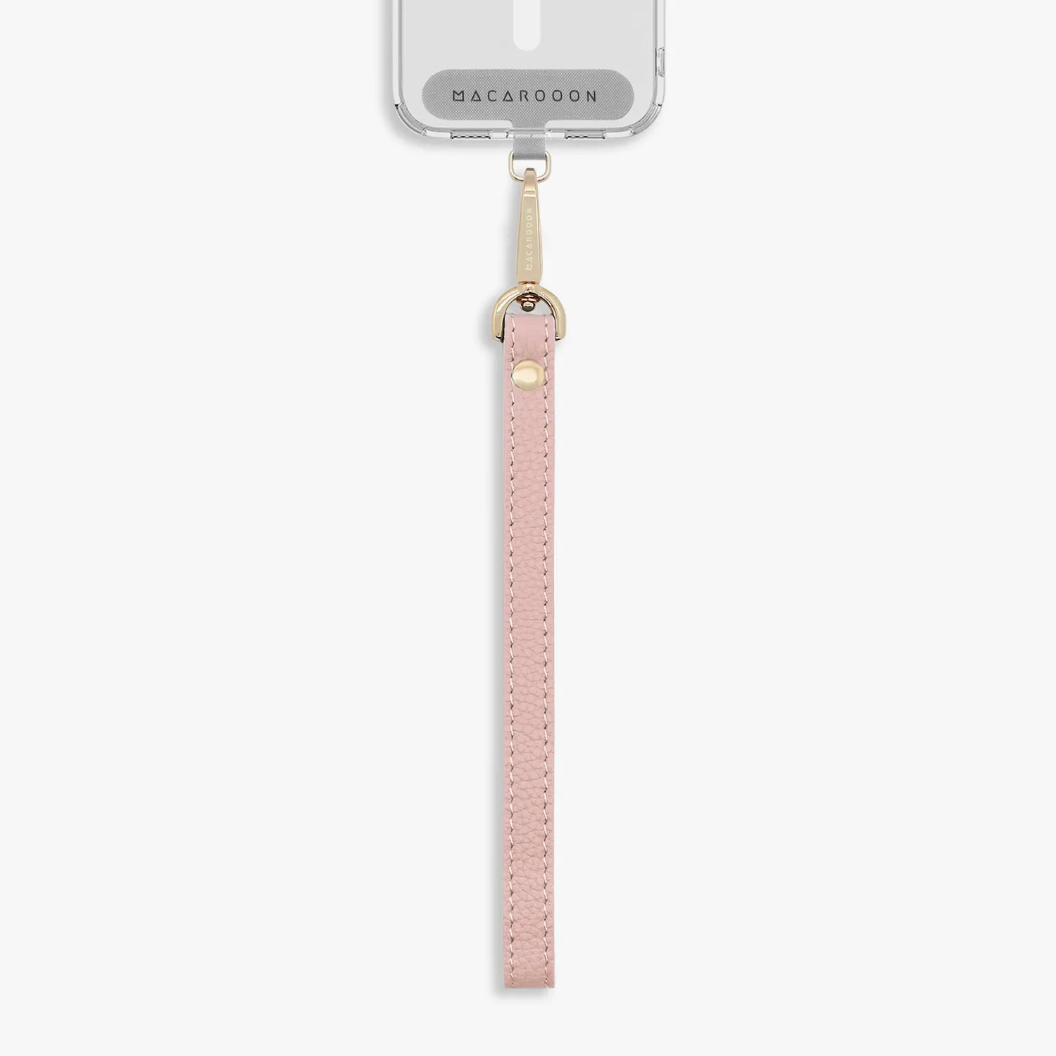 iPhone 12/12 Pro Clear Case with Wrist Leather Strap