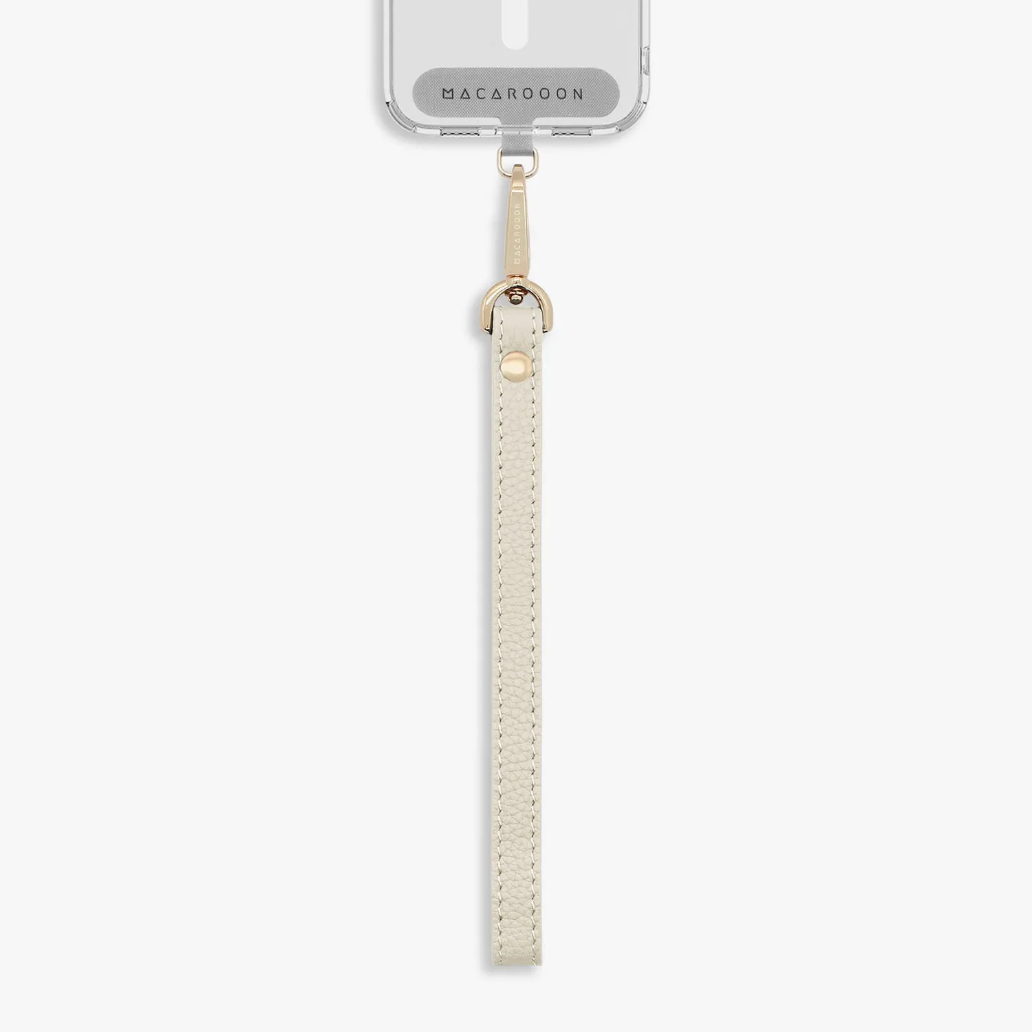 iPhone 12/12 Pro Clear Case with Wrist Leather Strap