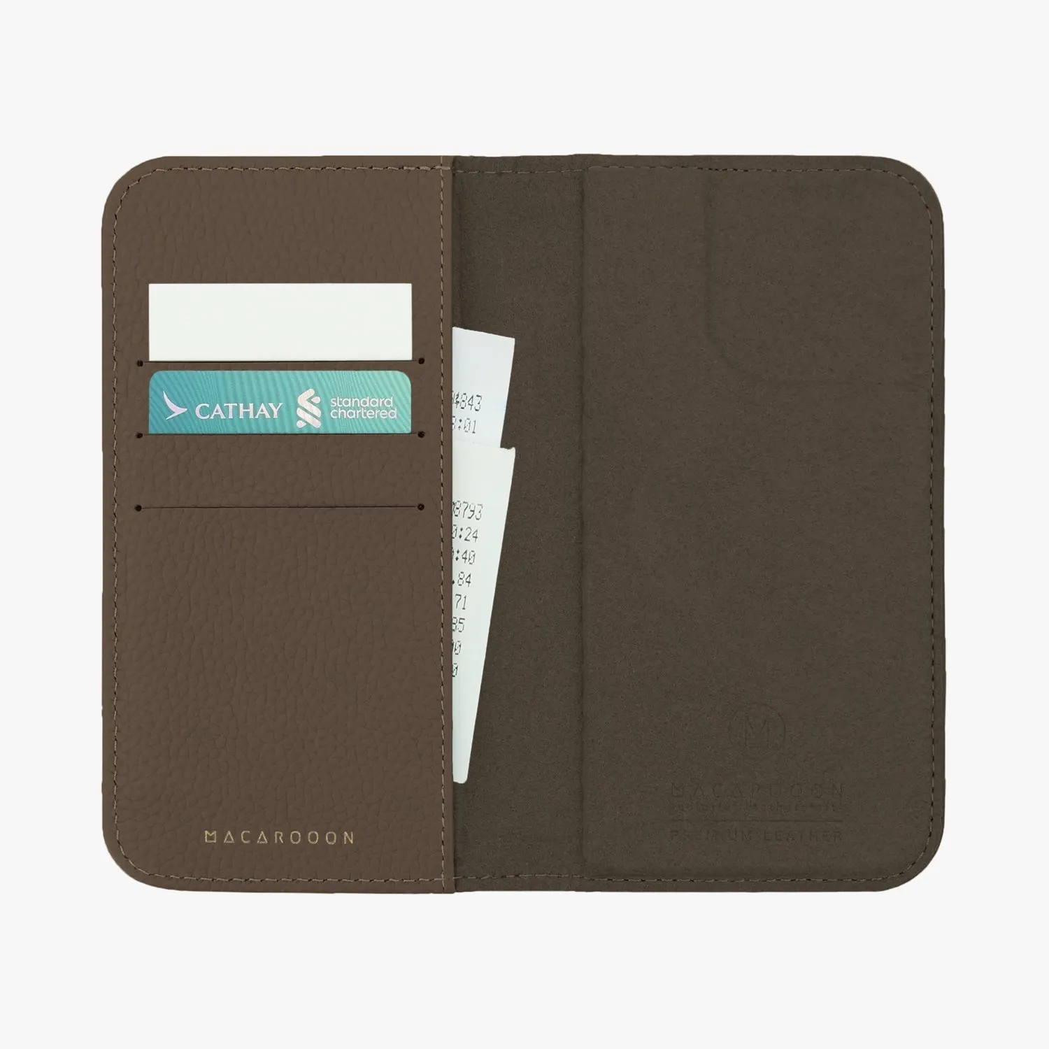 iPhone 15 Plus MagSafe Leather Flip Cover with Leather Case