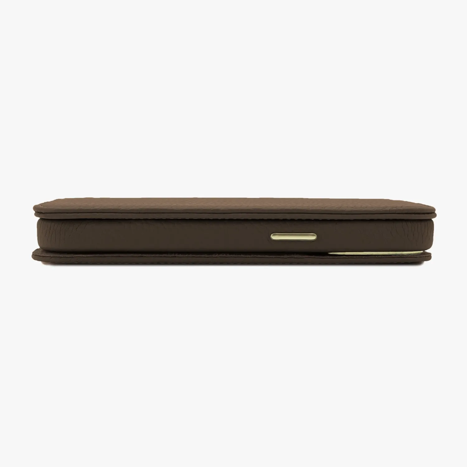 iPhone 15 Plus MagSafe Leather Flip Cover with Leather Case