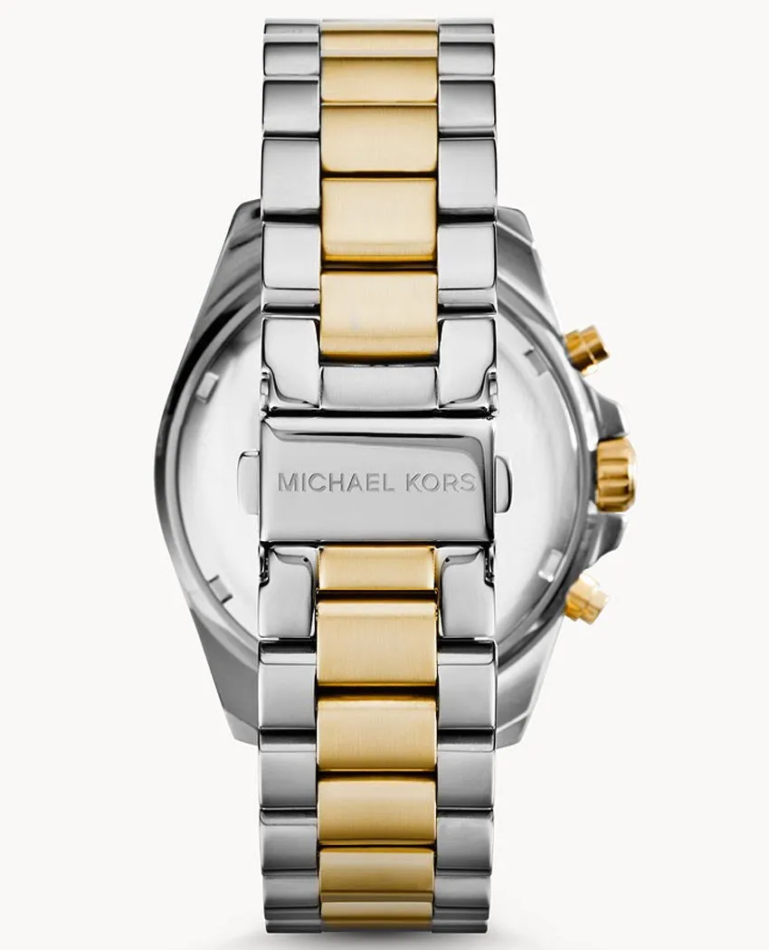 Michael Kors Women’s Chronograph Quartz Stainless Steel Blue Dial 43mm Watch MK5976
