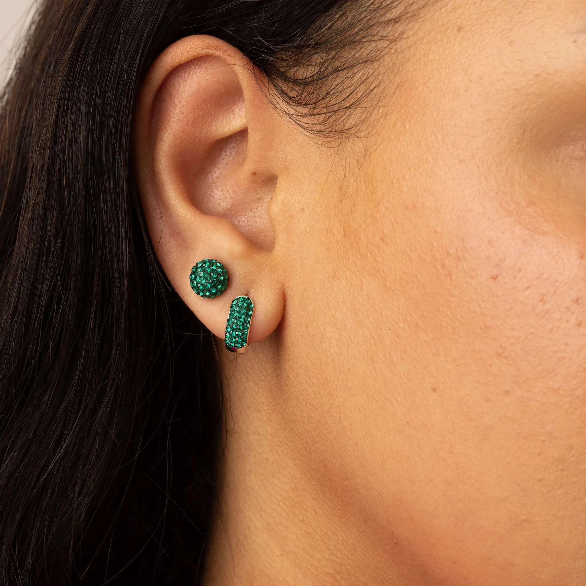 Mini Birthstone Sparkle Hoops