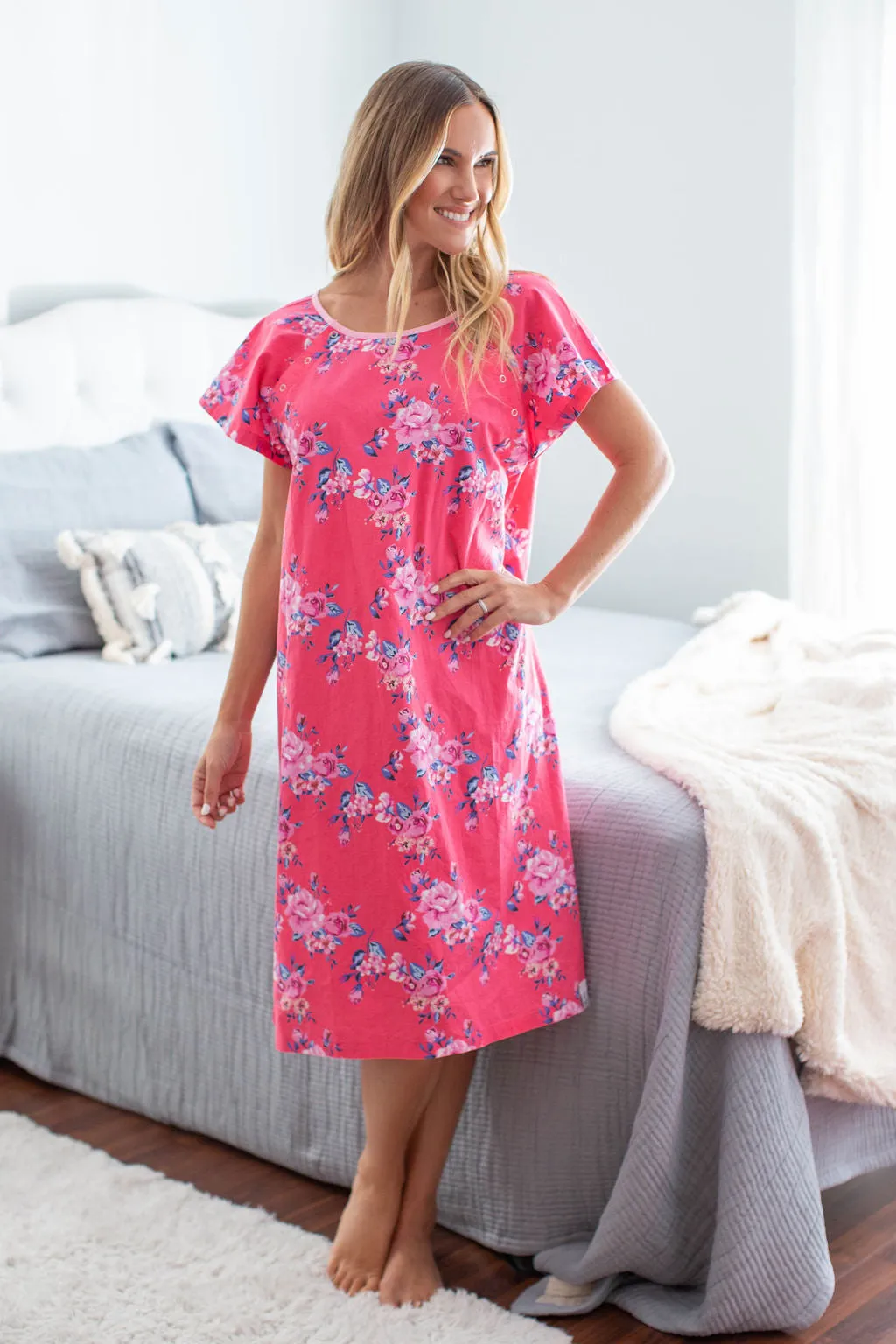 Rose Patient Hospital Gown