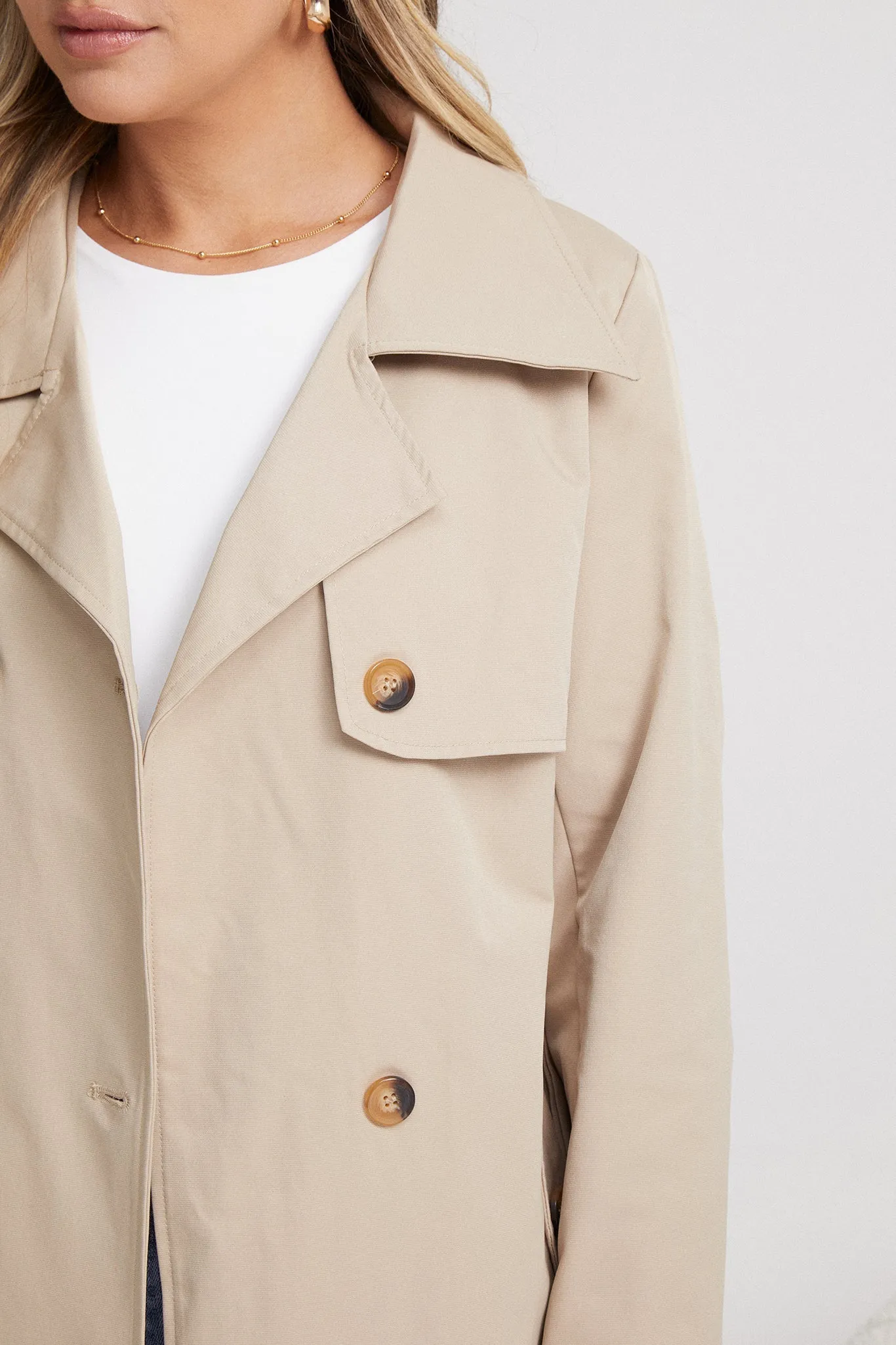 Serafine Trench Coat - Beige