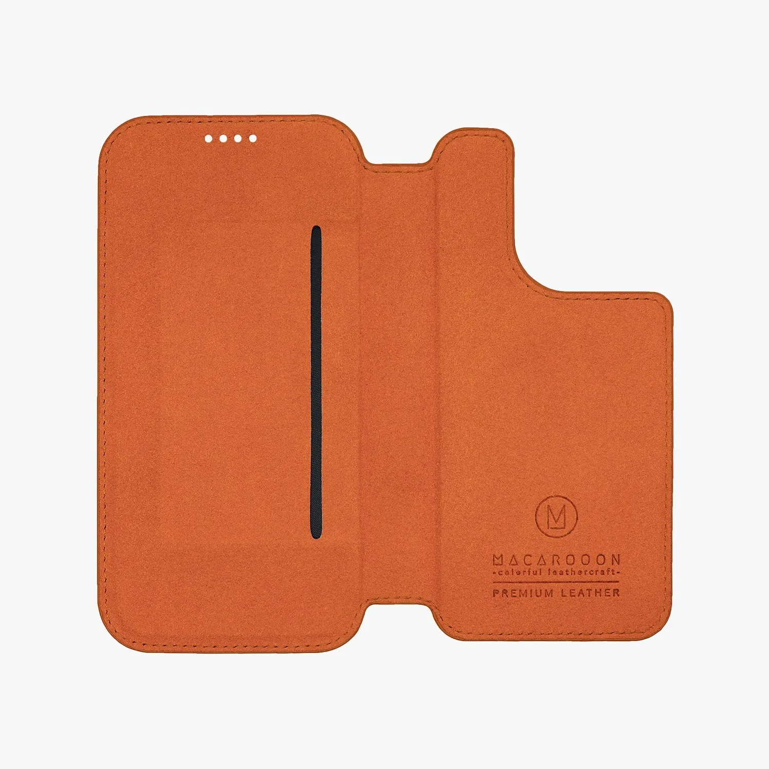 Sleek iPhone 14 Pro Max MagSafe Leather Flip Cover with Leather Case