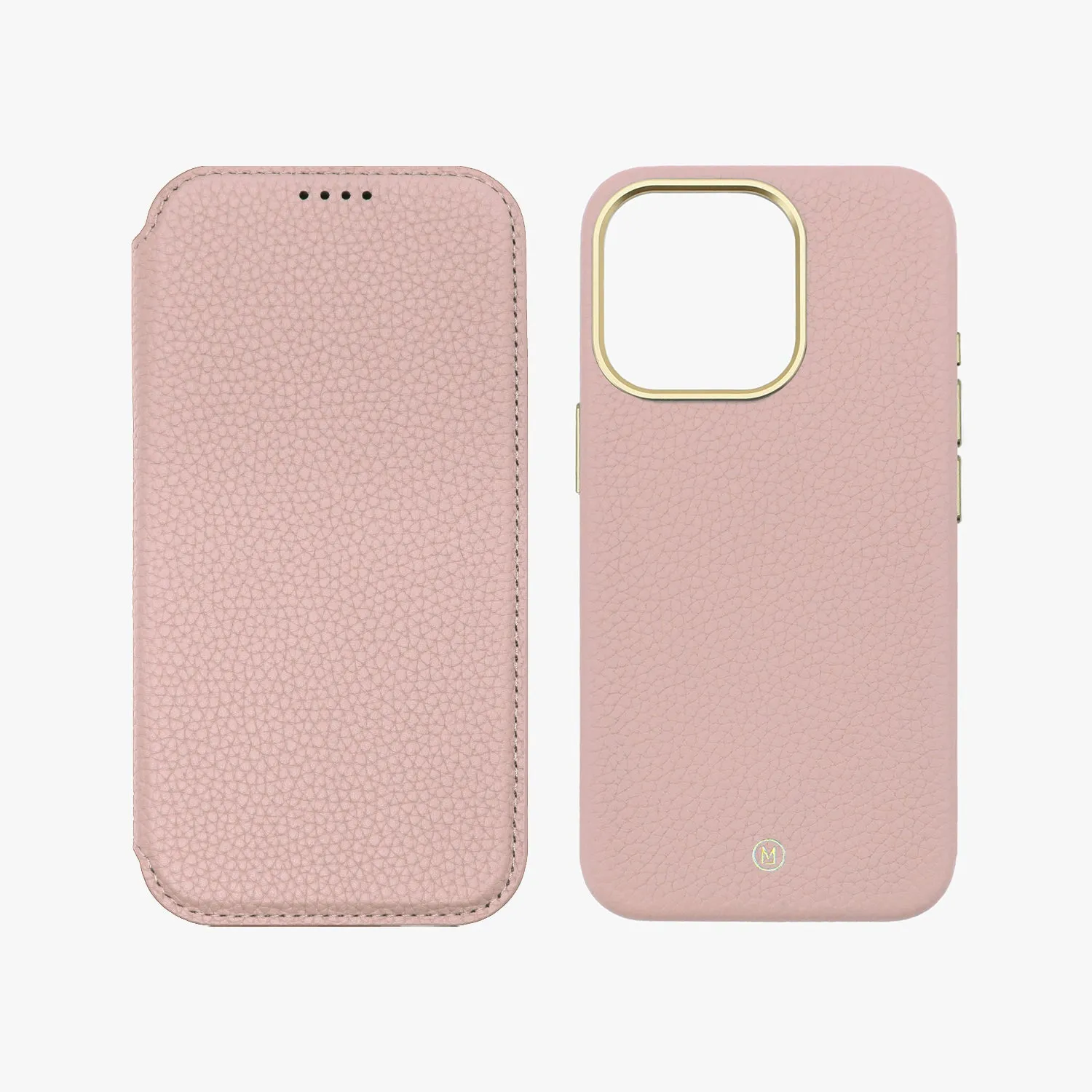 Sleek iPhone 14 Pro Max MagSafe Leather Flip Cover with Leather Case