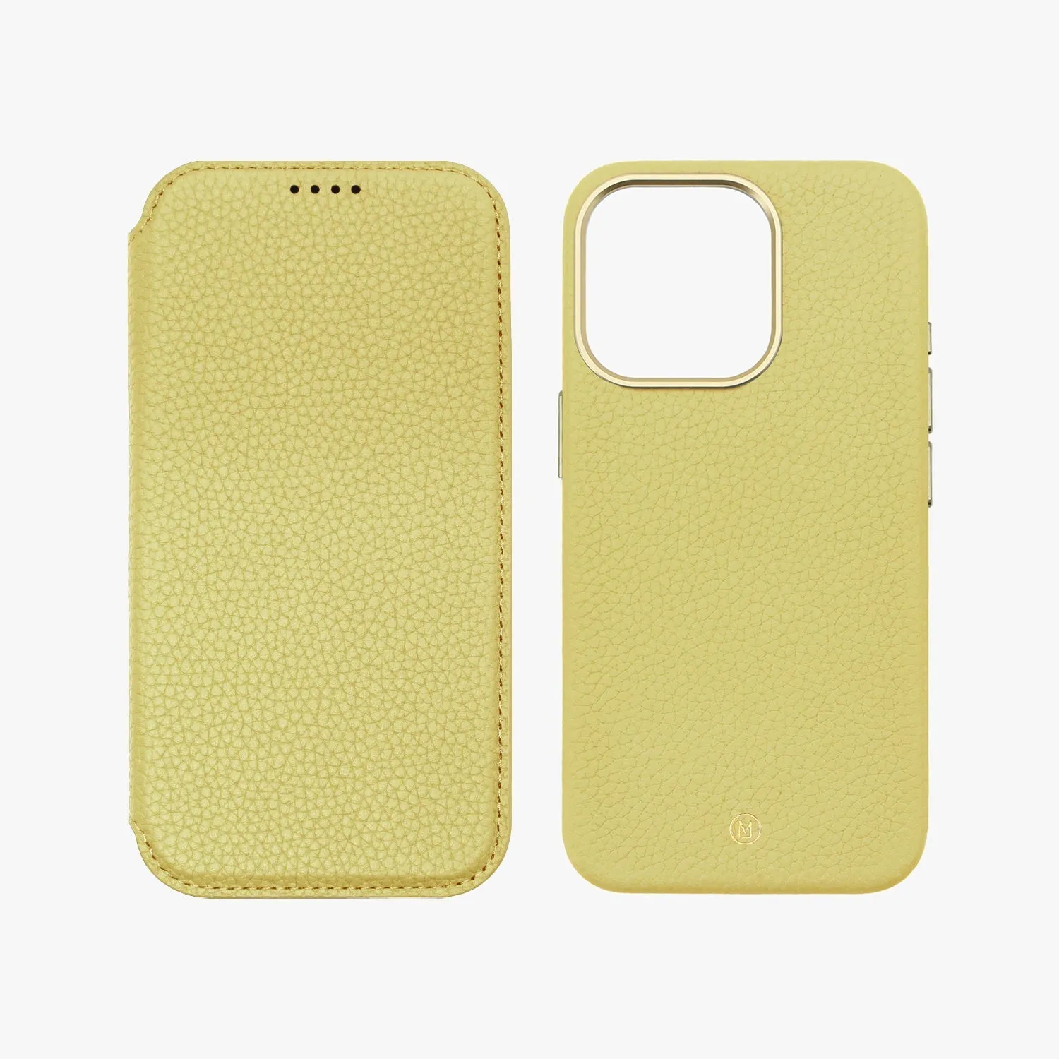 Sleek iPhone 14 Pro Max MagSafe Leather Flip Cover with Leather Case