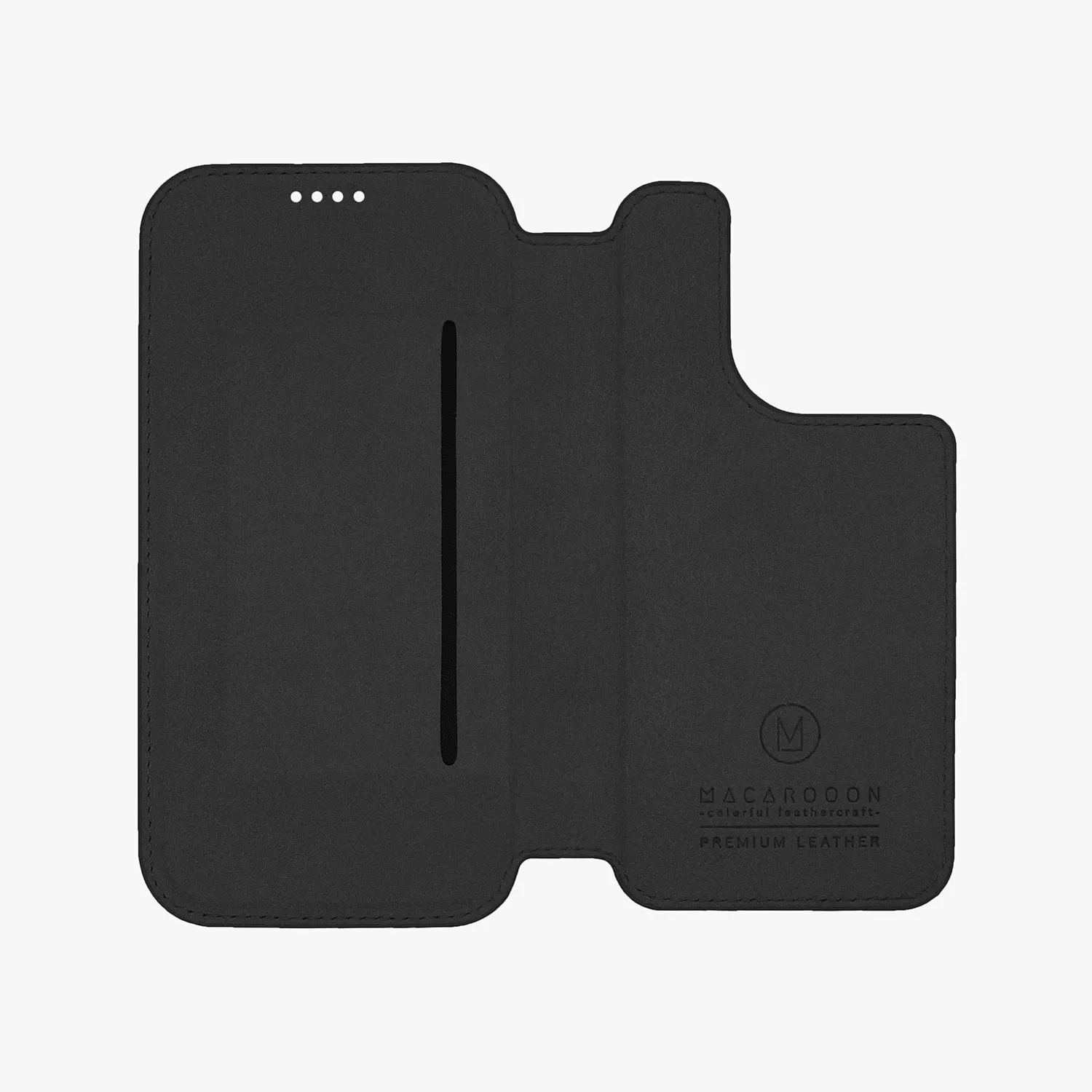 Sleek iPhone 15 Pro MagSafe Leather Flip Cover with Leather Case