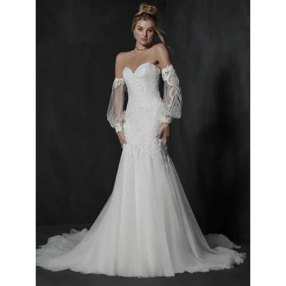 Sottero and Midgley Ezra Detachable Sleeves