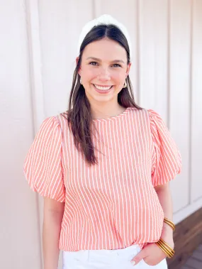 The Clementine Stripe Top