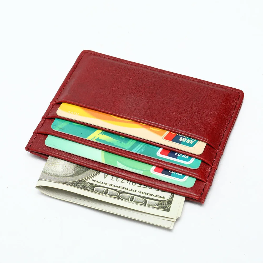 Top-Grain Leather Card Holder