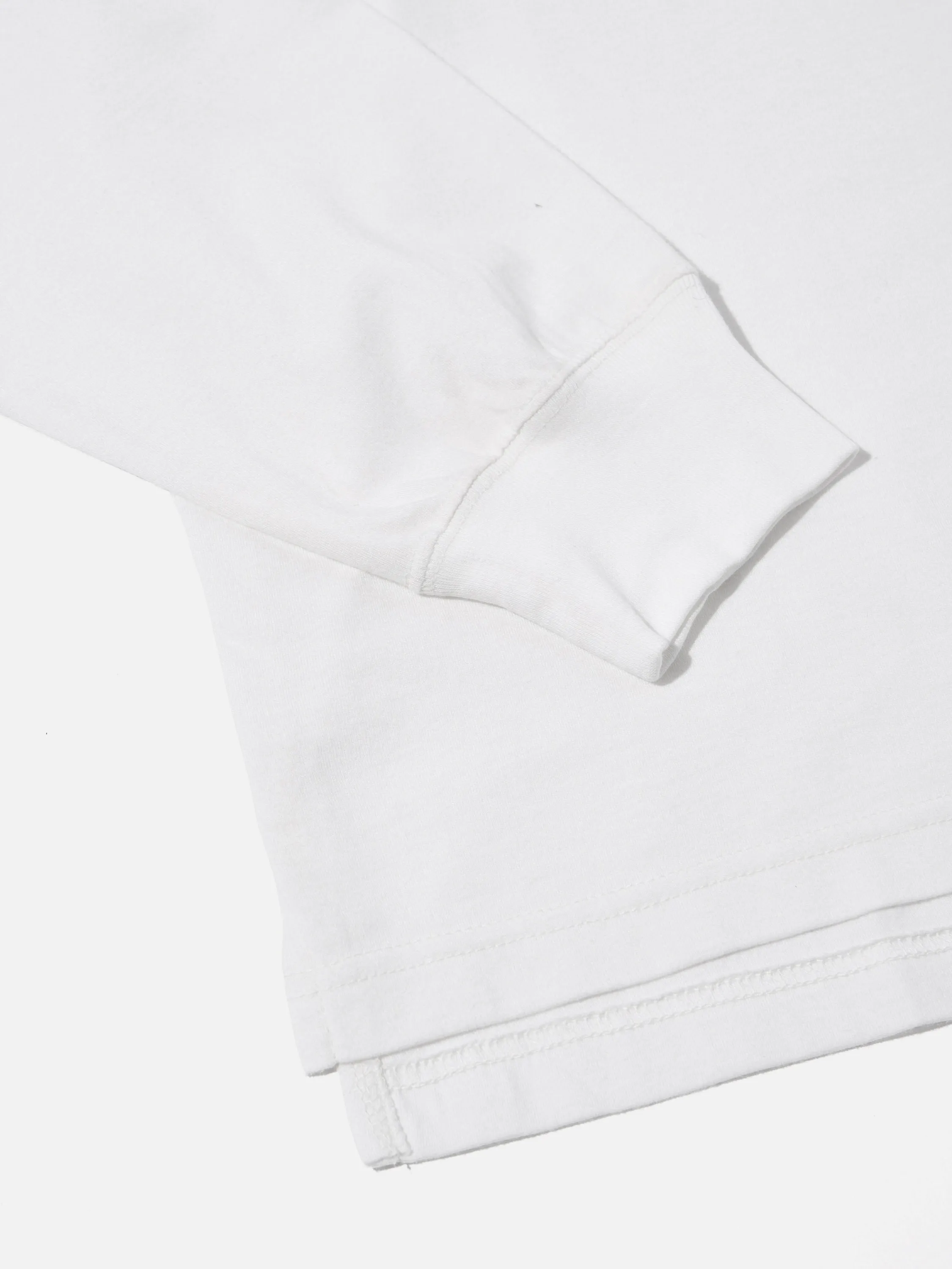 Universal Works XV Tee Shirt in Ecru Print Jersey
